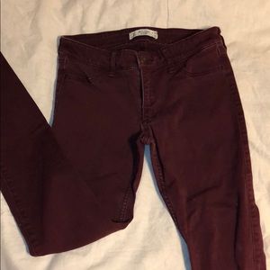 MAROON SKINNY JEANS